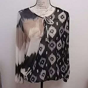 Sweet Pea sheer blouse